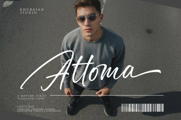Attoma: A Natural Script Font for Web Design