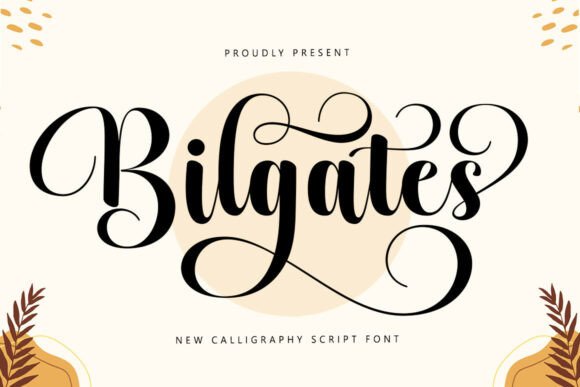 Bilgates: A Romantic Script Font for Makers