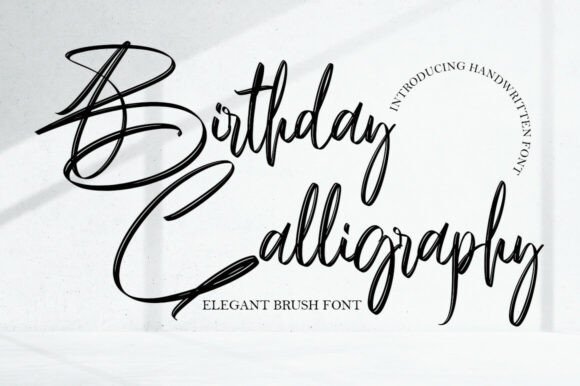 Birthday Calligraphy: A Premium Script Font for Web Design