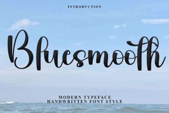 Bluesmooth: A Soft Script Font for Editorial Design