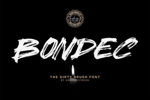 Bondec: A Raw Brush Typeface for Bold Branding