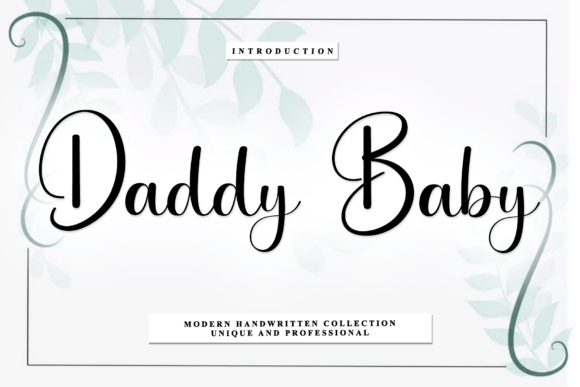 Daddy Baby: A Rhythmic Script Font for Makers