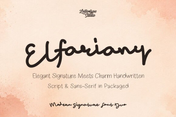 Elfariany: A Modern Handwritten Font for Business
