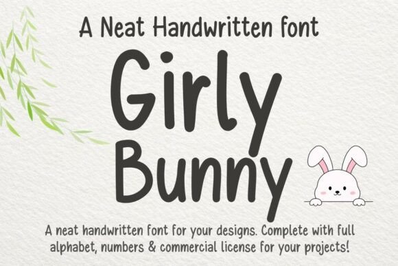 Girly Bunny: A Handwritten Font for Marketers