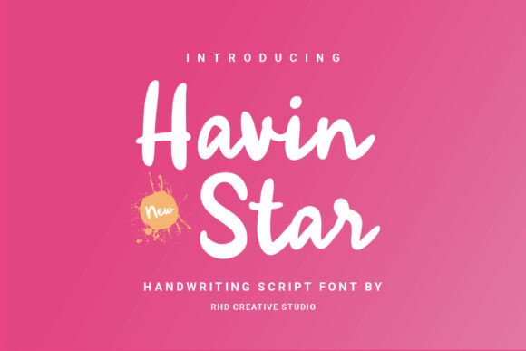 Havin Star: A Friendly Script Font for Your Brand