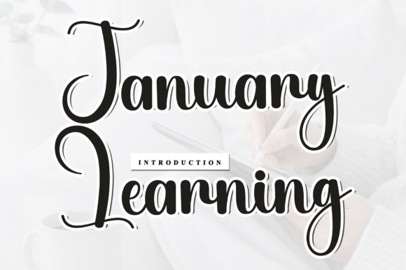 January Learning: A Rhythmic Script Font for Editors