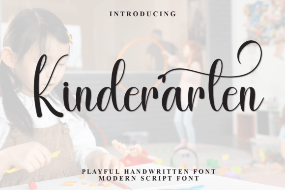 Kinderarten: A Warm Display Font for Brand Identity