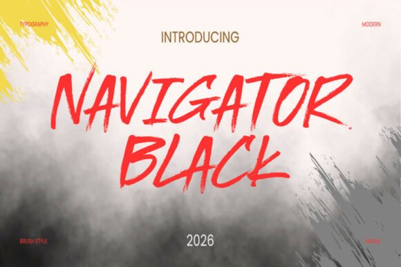 Nafigator Black: A Modern Script Font for Campaigns