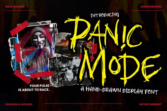 Panic Mode: A Raw Grungy Typeface for Bold Brands