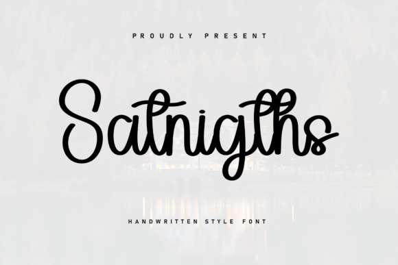 Satnigths: A Cozy Handwritten Font for Crafters