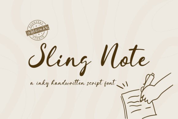 Sling Note: A Natural Brush Script Font for Branding