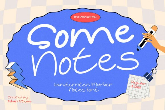 Some Notes: A Handwritten Font for Authentic Editorial Design