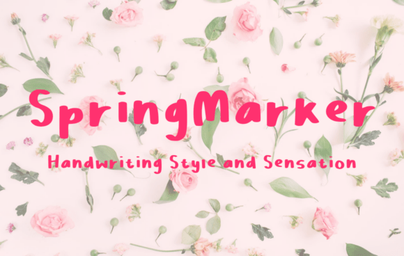 Springmarker: A Playful Handwritten Font for Branding
