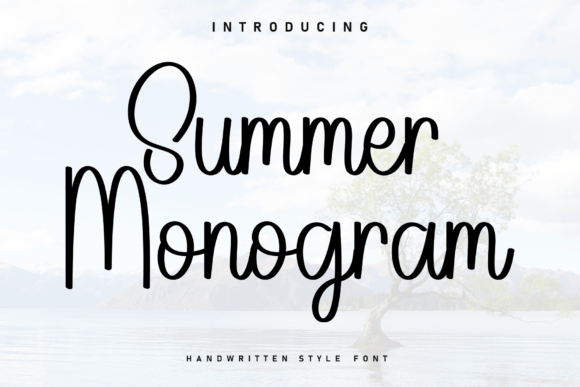 Summer Monogram: A Handwritten Font for Modern Web Design