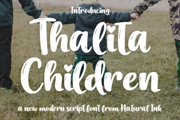 Thalita Children: A Modern Script Font for Branding
