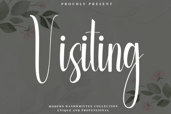 Visiting: A Rhythmic Script Font for Web Design