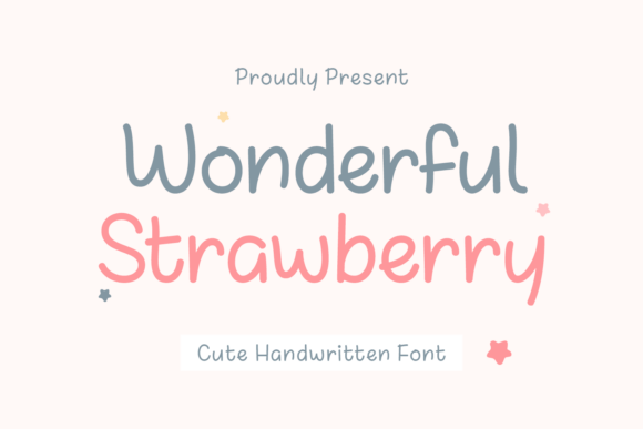 Wonderful Strawberry: A Playful Handwritten Font for Editors
